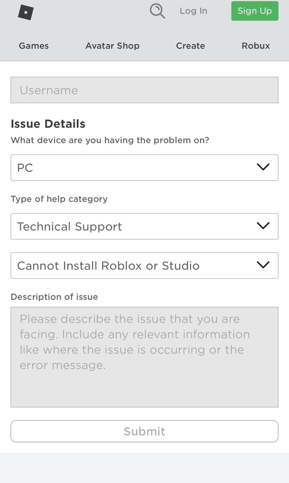 Roblox Support Help Center Home Page